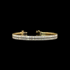 3-3/4ctw Prong Emerald Tennis Bracelet
