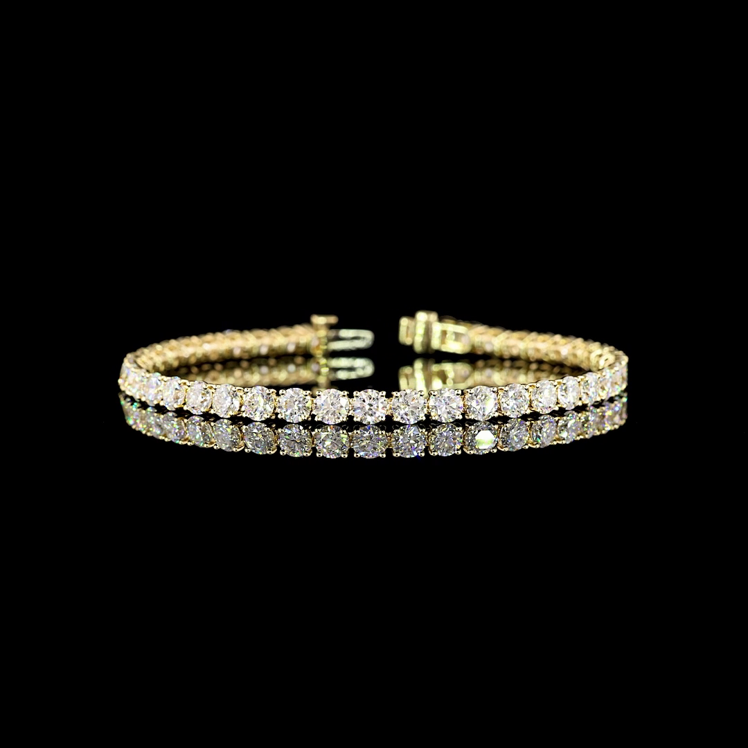 10ctw Prong Round Tennis Bracelet