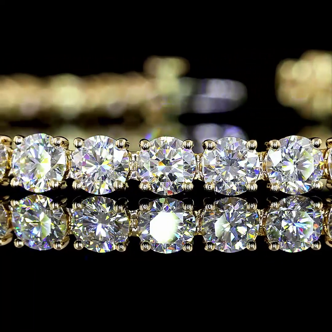 10ctw Prong Round Tennis Bracelet
