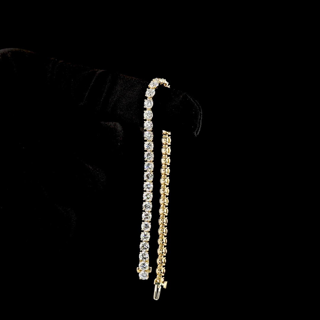 10ctw Prong Round Tennis Bracelet