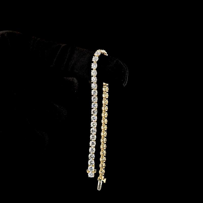 10ctw Prong Round Tennis Bracelet