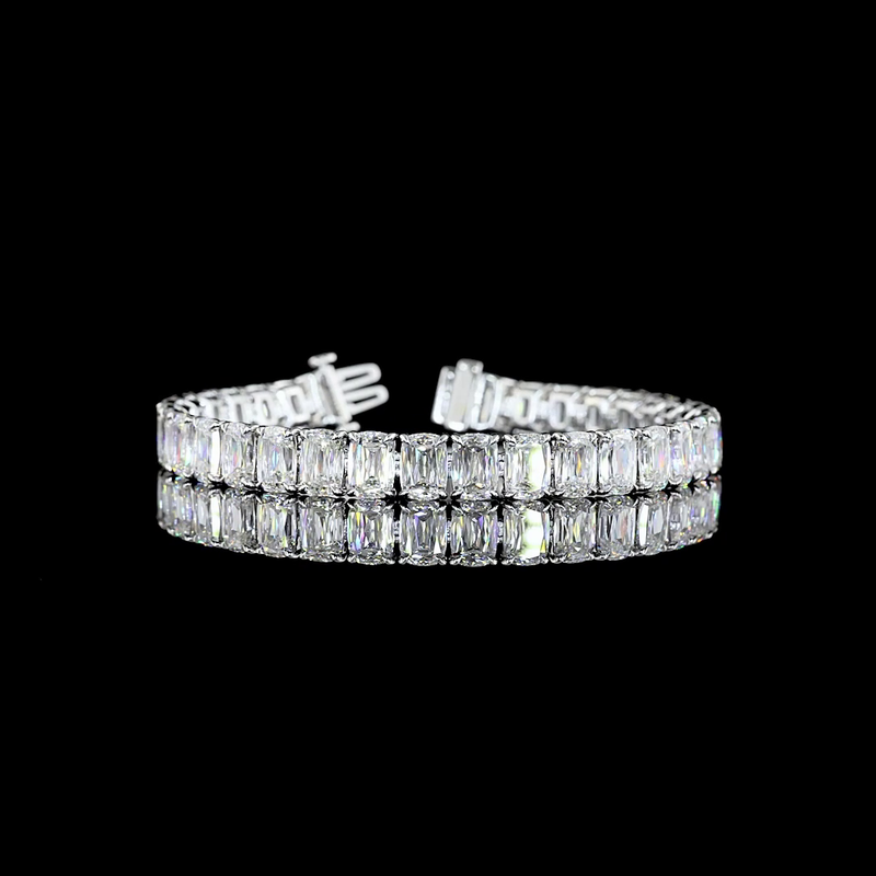 35ctw Prong Radiant Modified Tennis Bracelet