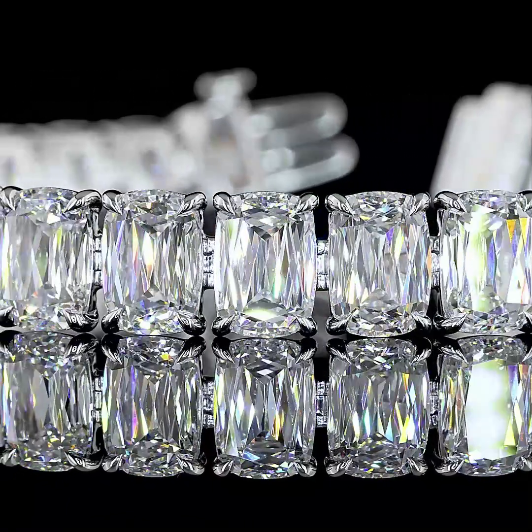 35ctw Prong Radiant Modified Tennis Bracelet
