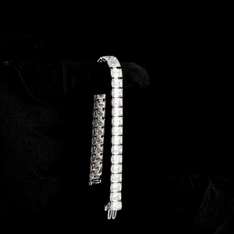 35ctw Prong Radiant Modified Tennis Bracelet