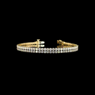 3-1/4ctw Prong Round Tennis Bracelet