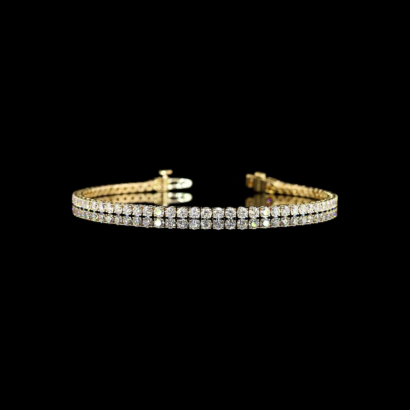 3-1/4ctw Prong Round Tennis Bracelet