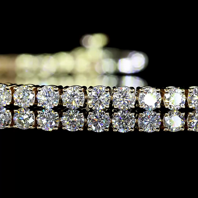 3-1/4ctw Prong Round Tennis Bracelet