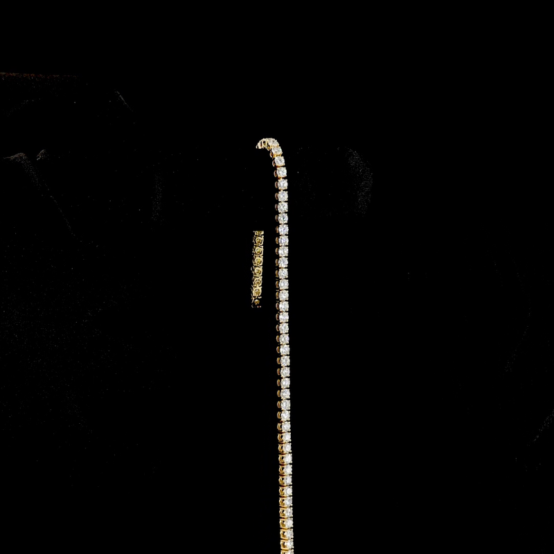 3-1/4ctw Prong Round Tennis Bracelet