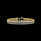 4-1/2ctw Prong Pear Tennis Bracelet