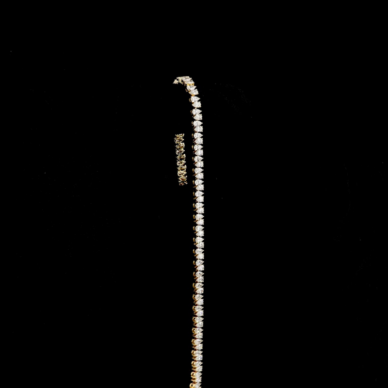 4-1/2ctw Prong Pear Tennis Bracelet