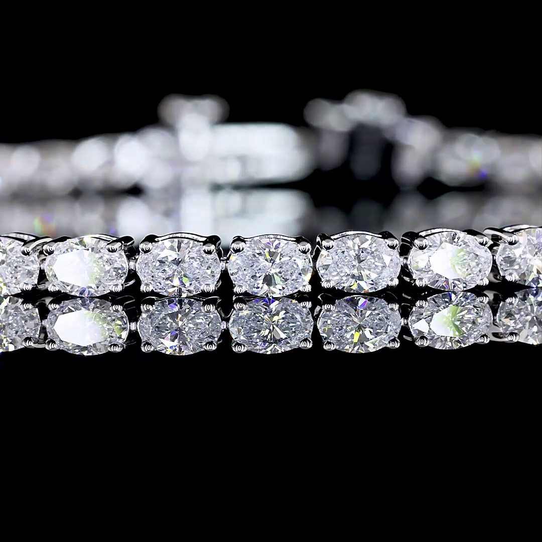 4ctw Prong East West Oval Tennis Bracelet