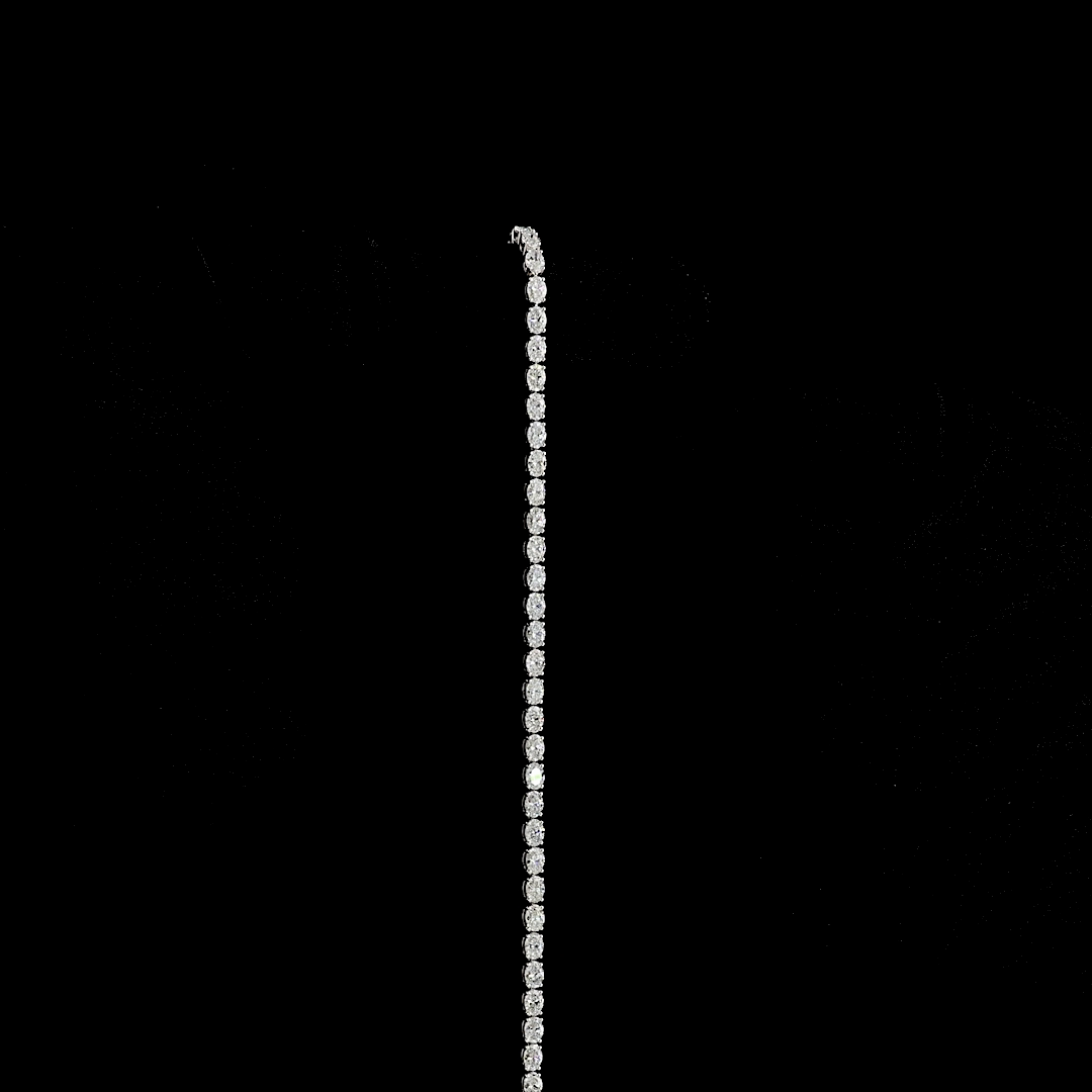 4ctw Prong East West Oval Tennis Bracelet