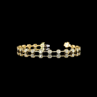 1-1/2ctw Bezel - Prong Round Station Bracelet