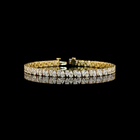 6ctw Prong Pear Tennis Bracelet