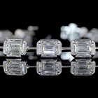 7ctw Bezel - Prong East West Emerald Station Bracelet