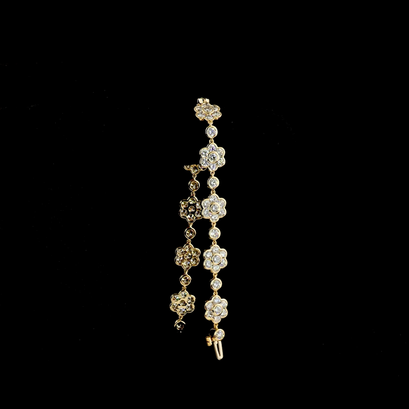 7ctw Bezel Round Station Bracelet