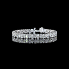 14ctw Prong Pear Tennis Bracelet