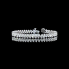 8ctw Prong Pear Tennis Bracelet