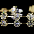 2-1/2ctw Prong Round Station Bracelet