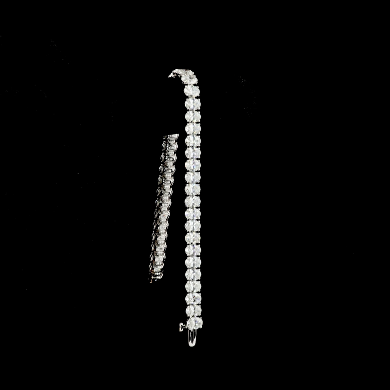 14ctw Prong Oval Tennis Bracelet