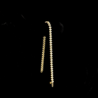 3-1/4ctw Bezel Oval Tennis Bracelet