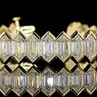 75ctw Half Bezel Step Marquise Tennis Bracelet