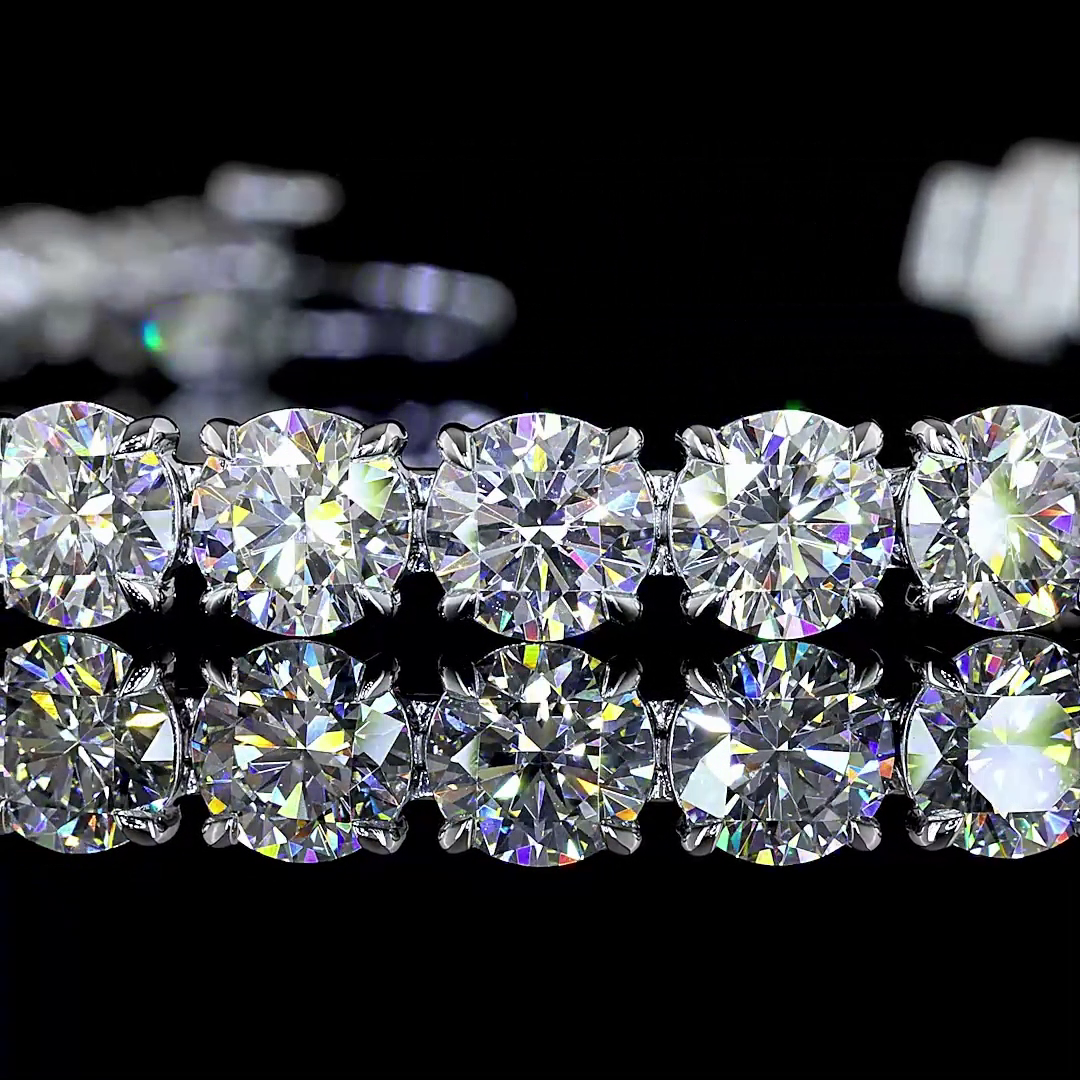 14ctw Prong Round Tennis Bracelet