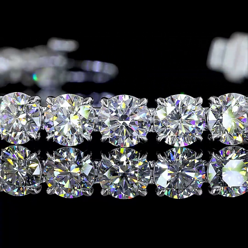 14ctw Prong Round Tennis Bracelet