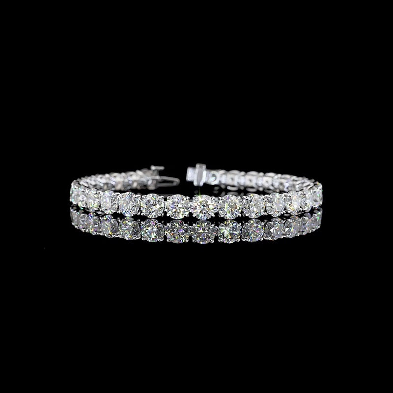 21ctw Prong Round Tennis Bracelet