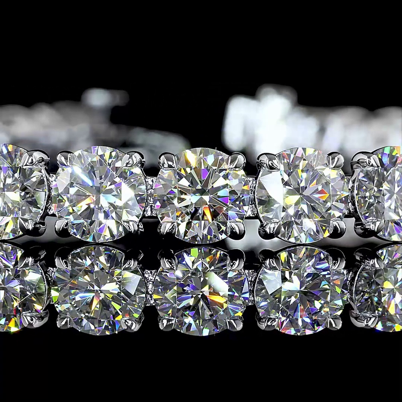 21ctw Prong Round Tennis Bracelet