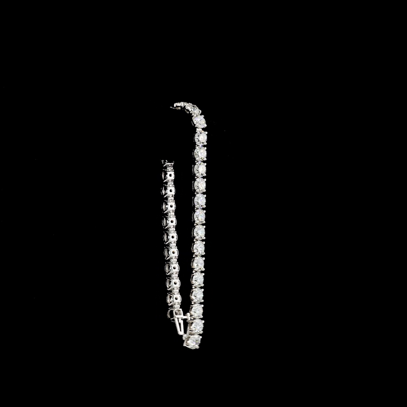 21ctw Prong Round Tennis Bracelet