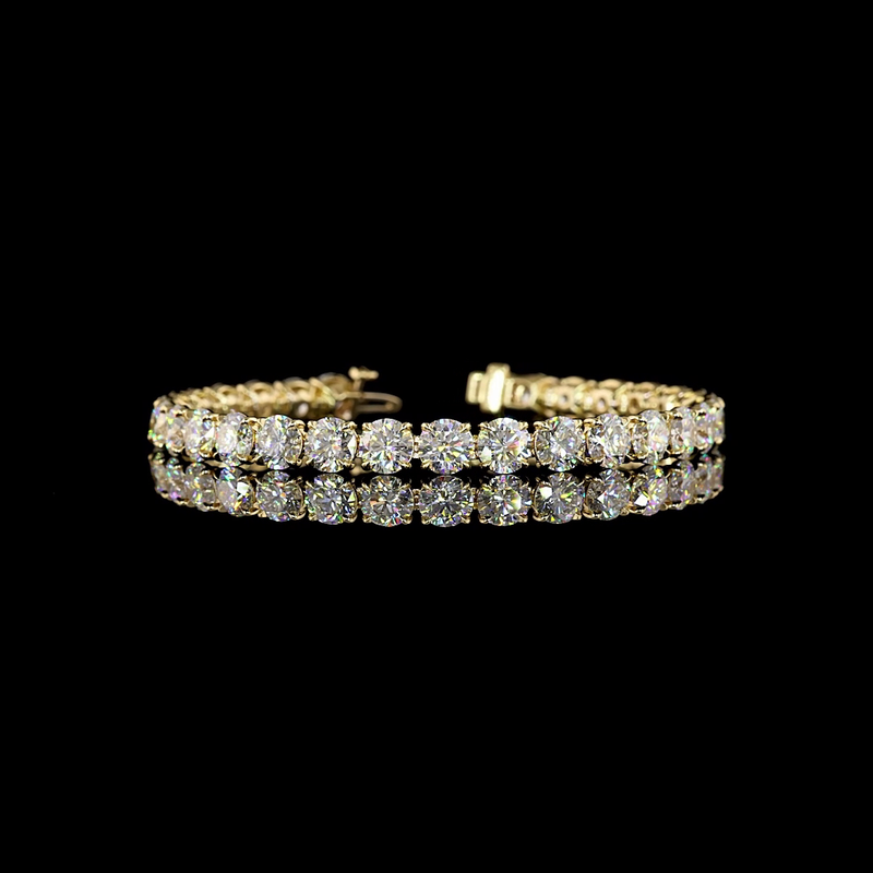 21ctw Prong Round Tennis Bracelet