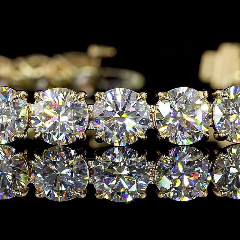 21ctw Prong Round Tennis Bracelet