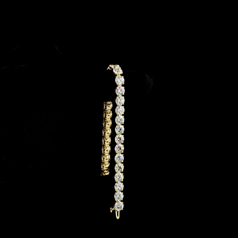 21ctw Prong Round Tennis Bracelet