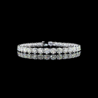 34ctw Prong Round Tennis Bracelet