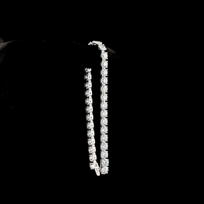 34ctw Prong Round Tennis Bracelet
