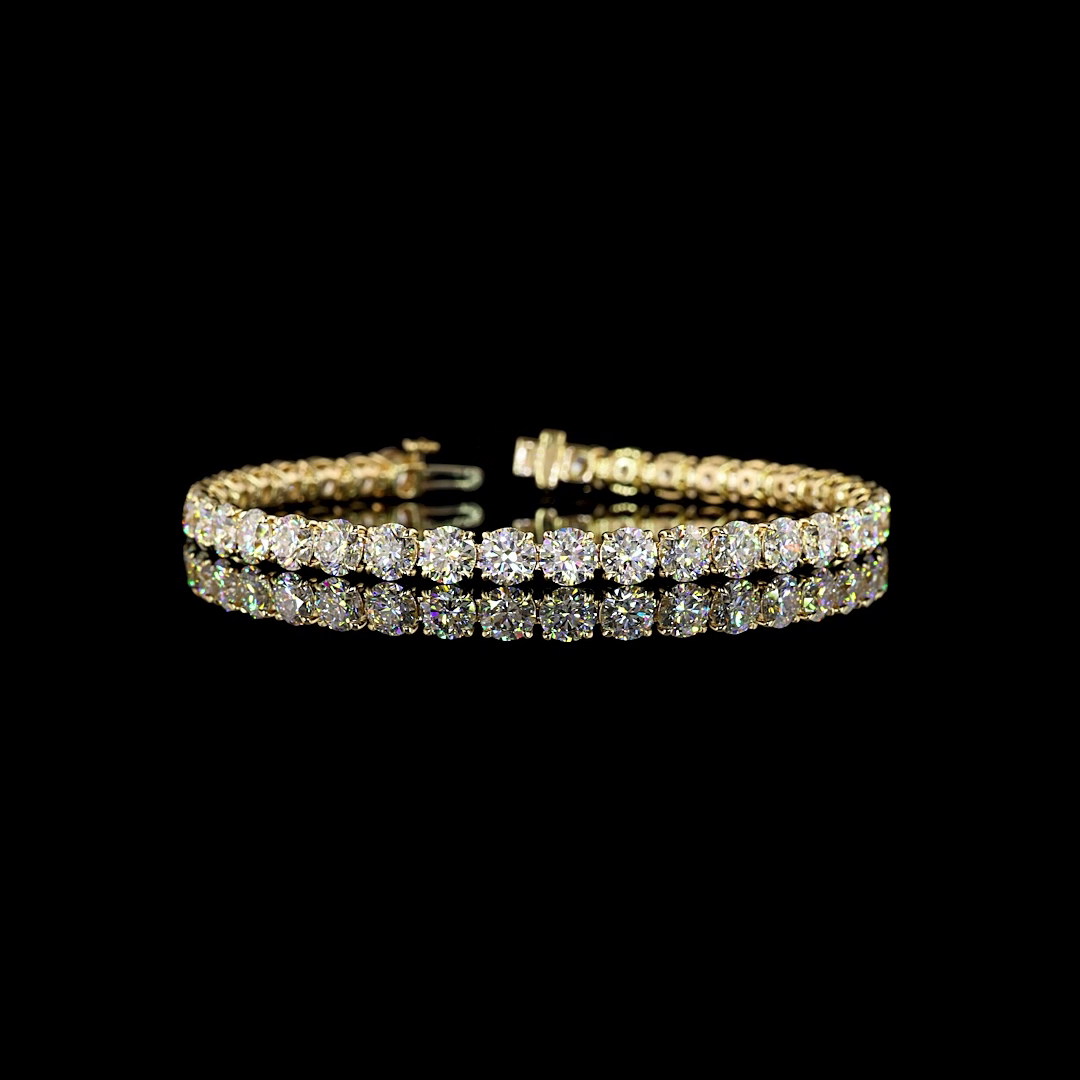 14ctw Prong Round Tennis Bracelet