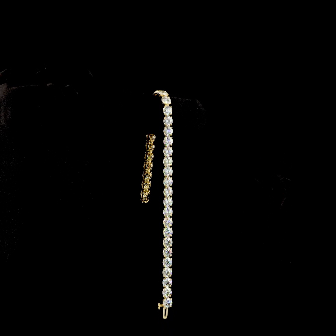 14ctw Prong Round Tennis Bracelet