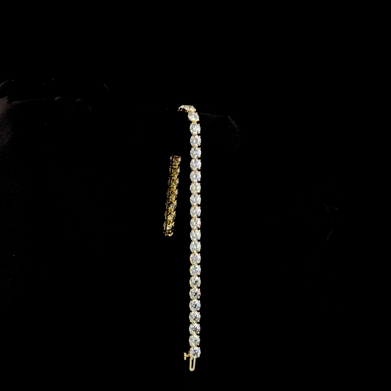 14ctw Prong Round Tennis Bracelet