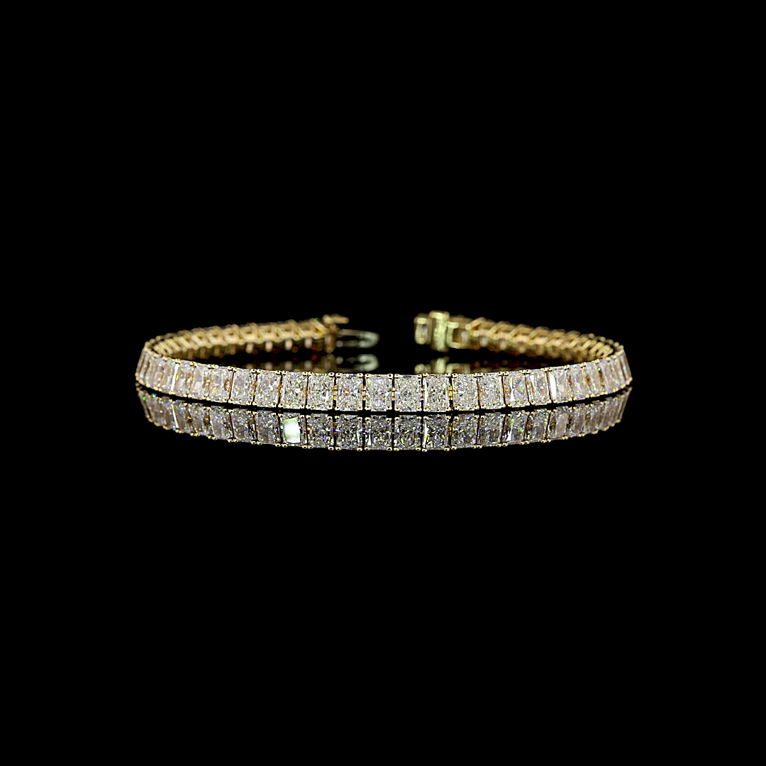 12ctw Prong Radiant Tennis Bracelet