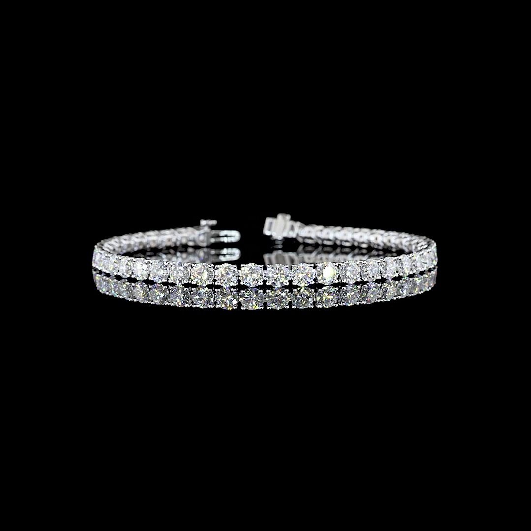 9ctw Prong Round Tennis Bracelet