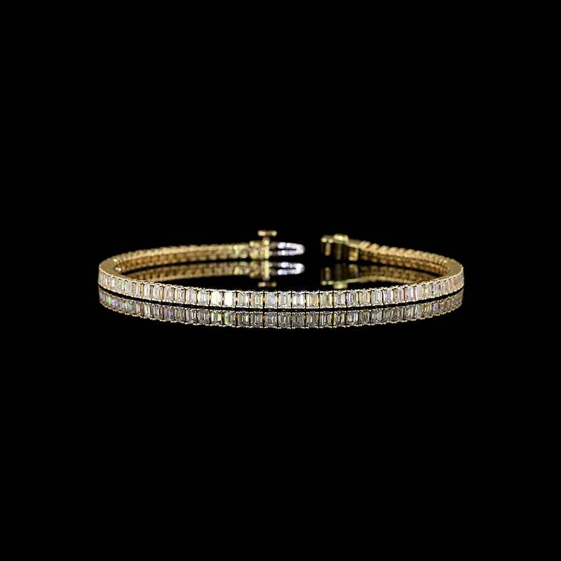 4ctw Prong Emerald Tennis Bracelet