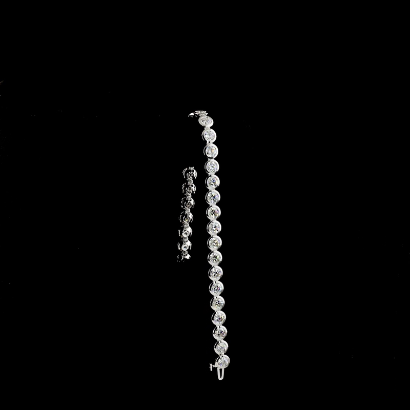 9ctw Bezel Round Tennis Bracelet