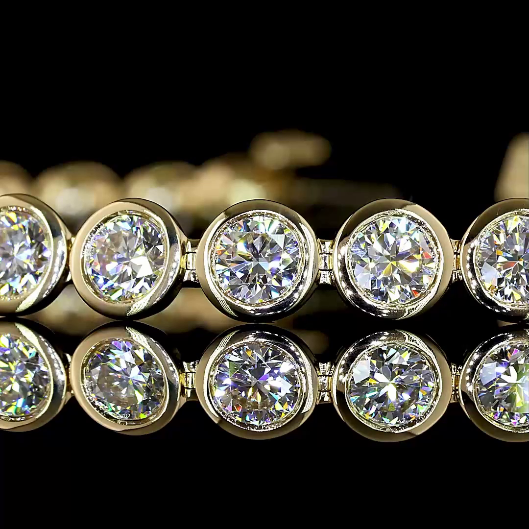 7ctw Bezel Round Tennis Bracelet
