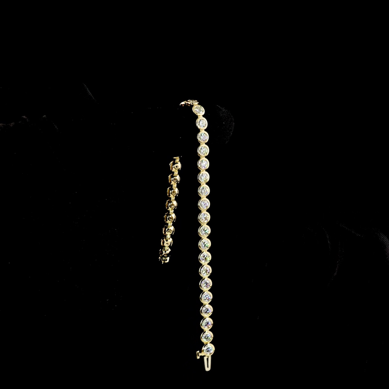 7ctw Bezel Round Tennis Bracelet
