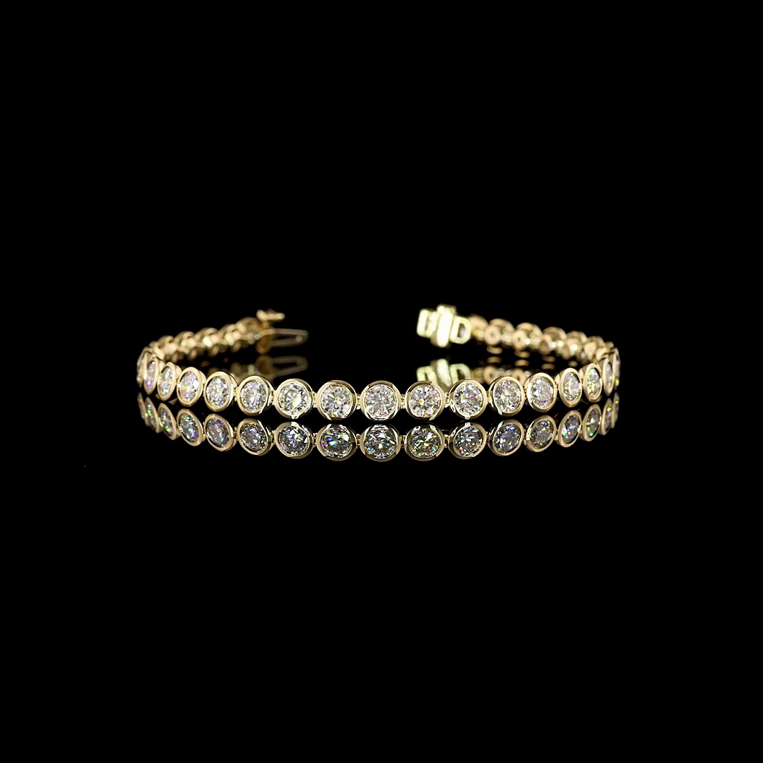 6ctw Bezel Round Tennis Bracelet