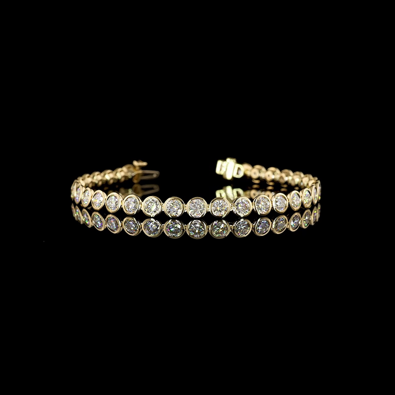 6ctw Bezel Round Tennis Bracelet