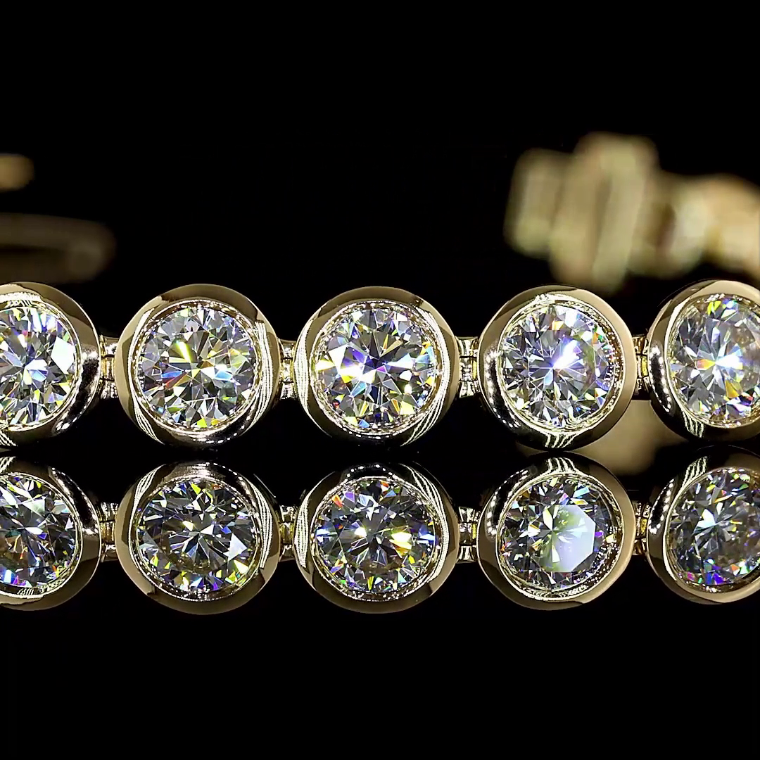 6ctw Bezel Round Tennis Bracelet