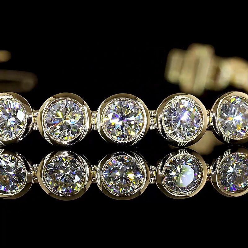 6ctw Bezel Round Tennis Bracelet
