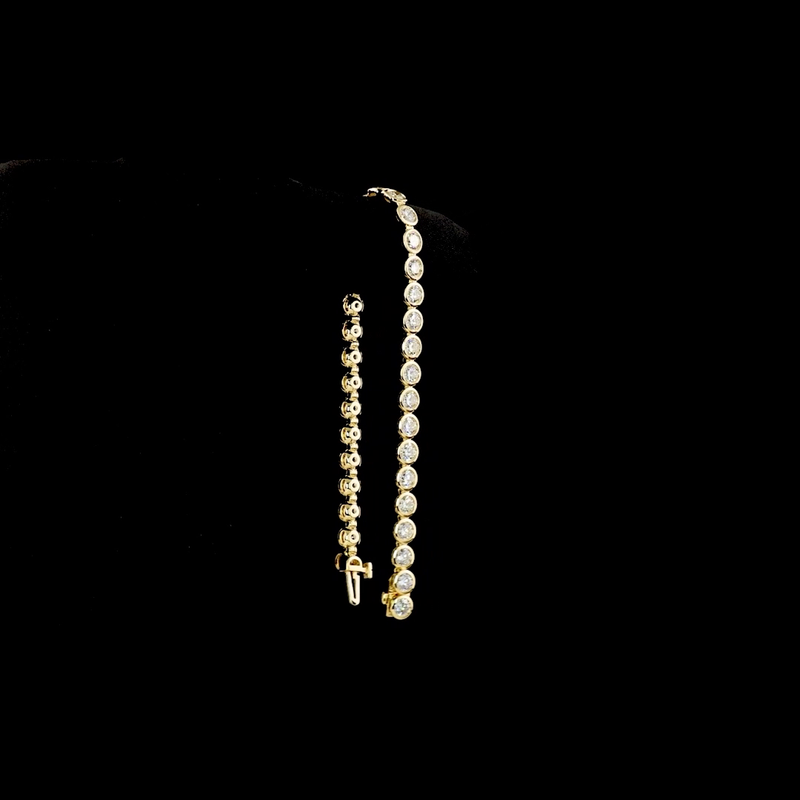 6ctw Bezel Round Tennis Bracelet